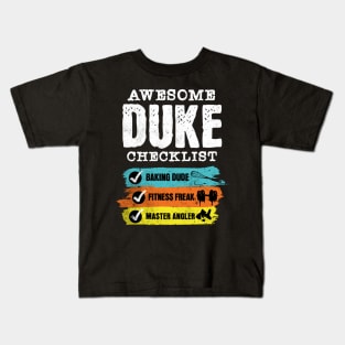 Awesome duke checklist Kids T-Shirt